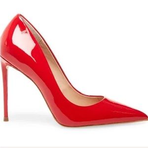 Steve Madden Vala Patent Red pumps